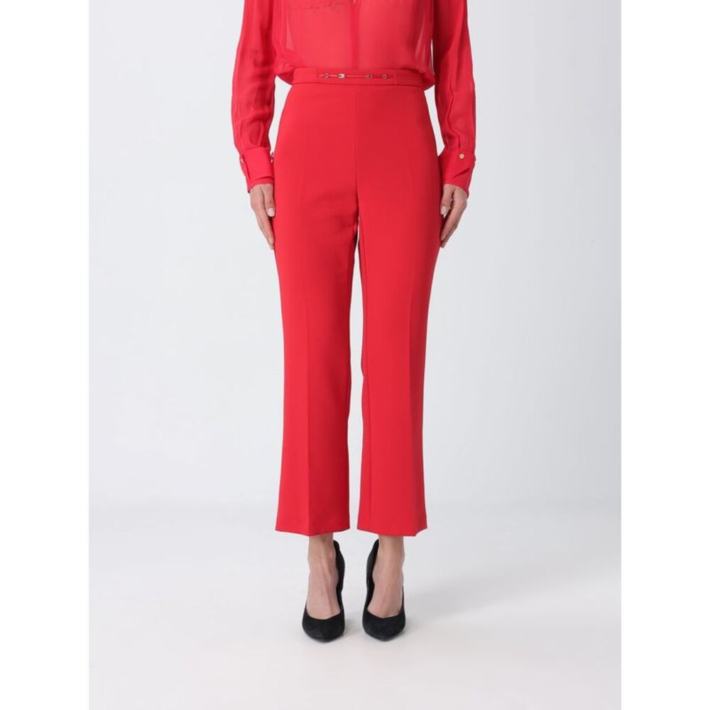Elisabetta Franchi Women Elisabetta Franchi Slim-Fit Cropped Cri�Pe Trousers